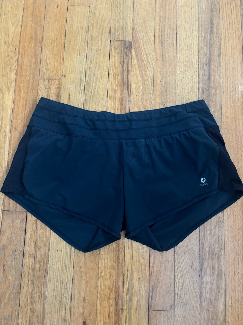 oiselle Black Athletic Running Shorts with Logo